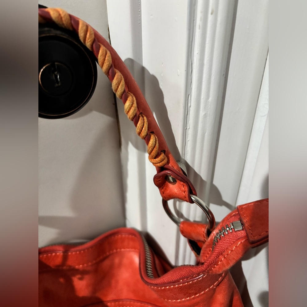 Authentic BALENCIAGA Giant Day Bag with mirror Red/Orange - Picture 11 of 16